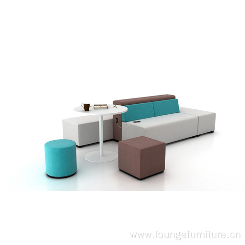 Modern design lounge fabric sofa for public area